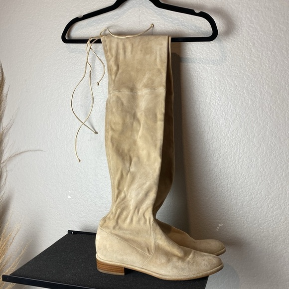 Stuart Weitzman Tan Over the Knee Boots - Picture 4 of 10